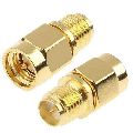 Golden Polished Brass 850-2300 MHZ sma male to n female adapter