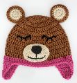 Woolen crochet monkey cap