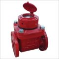 Red 220V Automatic Belanto cast iron mechanical hot water meter