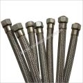 Polished stainless steel hydraulic hose