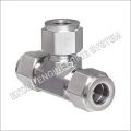T Shape Silver Polished stainless steel pipe tee fittings