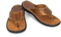 DS Leather Studio Black Brown Creamy Plain men genuine leather slippers