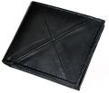 DS Leather Studio Smooth Rectangular Plain Plain 150 Gms men black genuine leather wallet