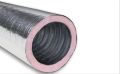 Metal Polished Round Silver Insulated Duct