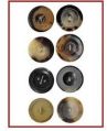 Natral Horn Colour Round Jindal Real Horn Buttons