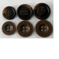 Round Polyester recycled plastic buttons