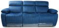 Pride 3 Seater Manual Recliner Sofa in Midnight Blue Colour (2 Reclining Seat)
