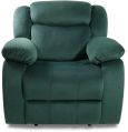 Roma Manual Recliner Sofa in Mineral Green Colour