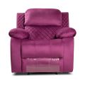 Sara Manual Recliner Sofa in Pansy Purple colour