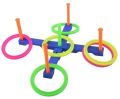 Polished Available in Many Colors Round plastic ring toss set