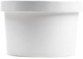 White Plain 500 ml paper lid tub