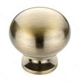 Golden brass door knob