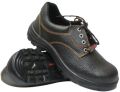 Leather Black safety shoes