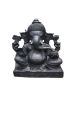 Black Stone Ganesh Ji Statue