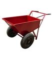 As Per Requirement iron double wheel barrow trolley
