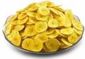 Yellow crispy banana chips
