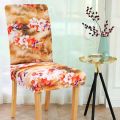 Orange Flower - Magic Universal Dining Chair Covers