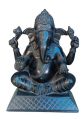 18 Inch Black Marble Ganesh Statue