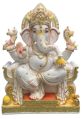 30 Inch White Marble Ganesh Statue