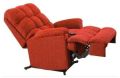 New Plain red fabric recliner chair