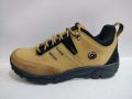 Nicholas Leather Black yellow trekking shoes