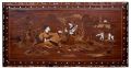 Polished Brown rosewood inlay painting