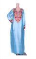 Multicolor Full Sleeves silk embroidered maxi