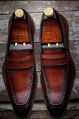 Mens Handmade Patina Leather Shoes