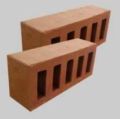 Red 5 holes clay perforated bricks