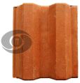 Brown spanish clay roof tiles