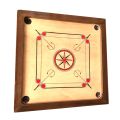 Wood Finished Brown Printed wooden carrom board
