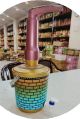 Organic Clay Paint Coating Mulit Colour Printed 5 ltr terracotta water dispenser jug
