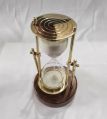 Brown and Golden 350 g 3 minute brass sand timer