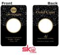 Customize Gold Coin Card