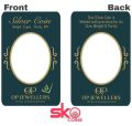 Oval Shape Coin Packing Card