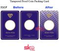 Tamper Proof Coin Packing Card
