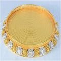 Decorative Round Gold Plated Tray