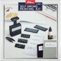 Plastic Black Shiny self inking printing kit