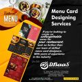 Menu Card Designing Services