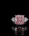 Cushion Pink Lab Grown Diamond Ring