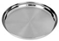 Round stainless steel dinner plate
