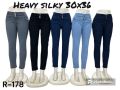3 button heavy silky jeans 28x36