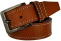 Black Plain leather belt