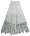 White Crochet Long Skirt