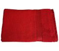 Rekhas Cotton Bath Towel, Super Absorbent, Soft &amp;amp; Quick Dry  Anti-Bacterial  Red Color
