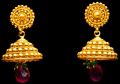 Gold Plated Kundan Studded Jhumka