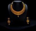 party wear gold plated necklace set