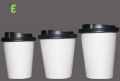 White and Customized single wall paper cups