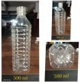 PET Transparent 500ml empty mineral water bottle