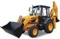 76 HP at 2200 rpm Red / Yellow backhoe loader